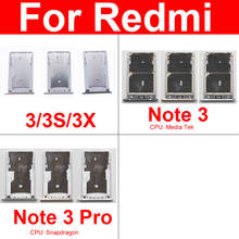 Soporte de la bandeja de la tarjeta Sim para Xiaomi Redmi 3 3s 3x Sim Micro lector adaptadores de la ranura de la tarjeta enchufe de la tarjeta piezas de reparación de reemplazo 2024 - compra barato