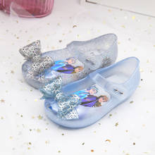 2020 Mini Melissa Ultragirl + Snow Princess Girl Jelly Shoes Sandals Melissa Sandals Kids Non-slip Summer Girl Toddler Shoes 2024 - buy cheap