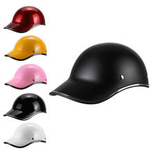 Casco de motocicleta para hombre y mujer, gorra de béisbol, medio casco, equipo de ciclismo para adultos 2024 - compra barato