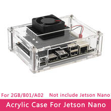 Nvidia Jetson Nano 2GB Developer Kit Acrylic Case Transparent Shell Support Cooling Fan for Jetson Nano 2GB Board 2024 - buy cheap