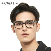 ZENOTTIC-gafas ópticas de acetato Anti luz azul, montura Rectangular, llanta completa, para juegos de ordenador, protección para Miopía 2024 - compra barato