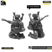 1/35  Resin Kits Figure US Navy SEAL Shooter Resin Soldier Self-assembled LOO-30 2024 - купить недорого