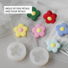 Five Petal Flower Silicone Mold Four Petal Flower Car Aromatherapy Plaster Mold Fondant Cake Mold Cake Decorating Chocolate Mold 2024 - buy cheap