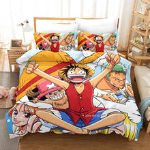 One Piece Luffy Chopper Bedding Set for Kids Japan Anime Character Duvet Cover King Size 3D Quilt 150 Bed Set Boys Bedroom Decor 2024 - buy cheap