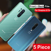 5 PCS For OnePlus 8 Pro Screen Protector Clear Carbon Fiber Sticker Back Protective Film for Oneplus 8/7T/7 Pro One Plus 8 7 Pro 2024 - buy cheap