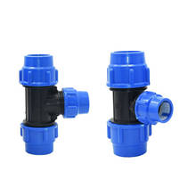 20/25/32/40/50mm Pe Tube Tee Connector Reducing Water Splitter DN15 DN20 DN25 DN32 DN40 Pvc Water Pipe 3-Way Joint 1pcs 2024 - buy cheap