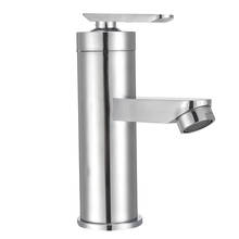 Chrome Single Handle Sink Cold Hot Mixer Tap Waterfall Household Bathroom Basin Faucet Mayitr 2024 - buy cheap