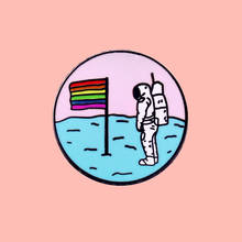 Rainbow Pride Flag Astronaut Enamel Brooch Pins Badge Lapel Pins Alloy Metal Fashion Jewelry Accessories Gifts 2024 - buy cheap