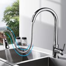 Dfrkjhre Kitchen Faucet Nickel Single Handle Pull Out Kitchen Tap Single Hole Handle Swivel 360 Degree Water Mixer Tap 2024 - buy cheap