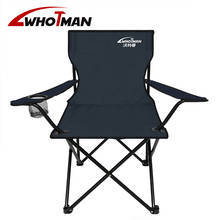 Cadeira dobrável de pesca portátil para acampamento, banco com encosto para viagem, caminhadas, piquenique e móveis ao ar livre 2024 - compre barato