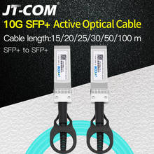 Cable óptico activo OM2, 10G SFP + A SFP + AOC, 15m, 20m, 25m, 30m, 50m, 100m, módulo SFP, envío gratis 2024 - compra barato
