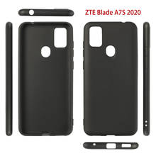 Case  for Blade A7S 2020 Ultra Thin Black Matte Soft TPU Shockproof Case Cover for ZTE Blade A7S 2020 A7020 6.5inch 2024 - buy cheap