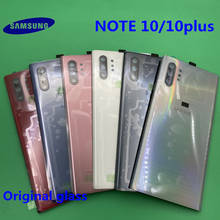 Original para Samsung Galaxy Note 10 N975 Note 10 plus Lite NOTE10 + carcasa de puerta trasera de batería + Marco de lente de cristal de cámara de oído 2024 - compra barato