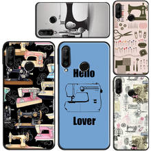 Funda de máquina de coser para Huawei P40 Lite P20 P30 Pro Mate 10 20 Nova 5T P Smart 2019 Honor 8X 9X 10i Coque 2024 - compra barato