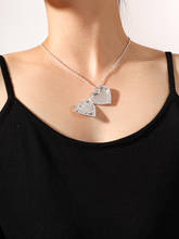 Ожерелье с подвеской в виде сердца Aprilwell, женский подарок для подруги, ожерелье серебряного цвета в эстетике, модное ювелирное изделие в виде капли любви для одежды 2024 - купить недорого