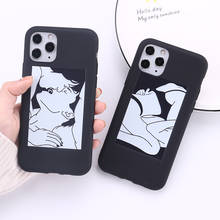 Sexy Lover Hand Line Simple Phone Case For iPhone 12 11 Pro Max X XS XR Max 7 8 7Plus 8Plus 6S SE Soft Silicone Black Cover 2024 - buy cheap