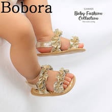 Bobora-Sandalias de verano para niños y niñas, zapatos antideslizantes de suela suave de Color sólido, para la playa 2024 - compra barato