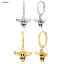 Kikichicc European 925 Sterling Silver Gold Bee Charms Pendiente Luxury Drop Earring Luxury Piercing Ohrringe 2020 Rock Punk 2024 - buy cheap