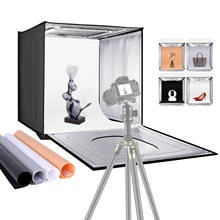 Neewer-caja de luz de estudio fotográfico, tienda de luz de disparo, brillo ajustable, cabina portátil, iluminación de mesa, Kit120 LED 2024 - compra barato