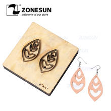 ZONESUN H9 DIY Custom Cutter Leather Earring Cutting Die Leather Cut Out Earring For Steel Rule Die Cutting Machine Press Tools 2024 - buy cheap