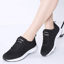 Sneakers women trainers black shoes flat women tennis lace-up breathable mesh casual sneakers for women running shoes female A08 2024 - buy cheap