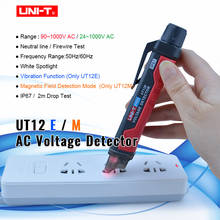 UNI-T Socket Wall AC Voltage Detector Indicator UT12E UT12M 24/90V-1000V Non Contact Volt Current Electric Sensor Test Pen 2024 - buy cheap
