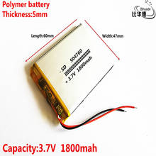 Batería recargable de polímero de litio li-po para Mp3, MP4, MP5, GPS, juguete de juego de vídeo, buena calidad, 10 Uds., 3,7 V, 1800mAh, 504760 2024 - compra barato