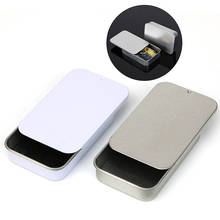 1Pc Iron Box Slide Cover Storage Box Wedding Jewelry Pill Cases Tin Boxes Container Organizer Money Coin Candy Key Metal Case 2024 - buy cheap