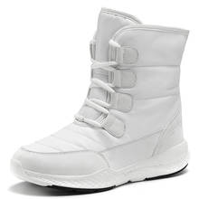 2019 Winter High Snow Boots Women Platform Shoes Outdoor Waterproof Non-slip Wear Sneakers White Designer Shoes Zapatillas Mujer 2024 - buy cheap