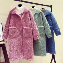 2022 Autumn Long Winter Coat Women Faux Fur Coat Women Warm Ladies Fur Jacket Female Plush Coat Plus Size Outwear 2024 - buy cheap