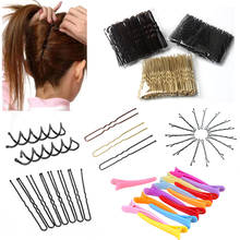 120/100/36/20 pçs feminino u em forma de hairpin grampos de cabelo acessórios menina feminino metal barrette trançado ferramentas de cabelo estilo hairwear 2024 - compre barato