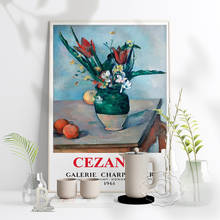 Paul Cezanne Post-Impressionism Exhibition Museum Poster, Cezanne Vase Bouquet Still Life Art Prints, France Home Art Wall Decor 2024 - buy cheap