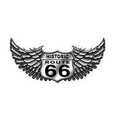 Hot Creative Fashion Retro Route 66 Bike Auto Moto Decal Waterproof Cover Scratch Motorcycle  Sticker  PVC 13cm X 6.3cm 2024 - buy cheap