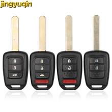 Jingyuqin Remote Key Shell For Honda Accord CR-V FIT XRV VEZEL CITY JAZZ CIVIC HRV FRV 2/3/4 Buttons Car Key Case Fob 2024 - buy cheap