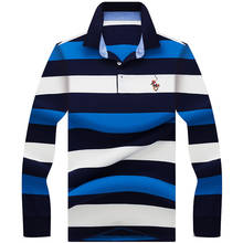 Polo Shirt Men Brand High Quality Tace & Shark polo shirt men long sleeve 3D striped camisa polo shirts 2024 - buy cheap