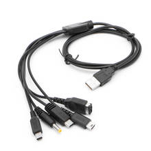 Cabo carregador micro usb 5 em 1 para nintendo gba, wii u, cabo ndsl 2024 - compre barato