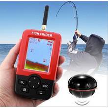 Inventor de peixes de profundidade portátil inteligente com 100m sem fio sonar sensor sonar sonoro fishfinder para a pesca do mar do lago água salgada 2024 - compre barato