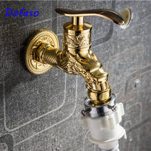 Dofaso dragon Carved Gold faucet Bibcock antique copper washing machine faucet bathroom mop faucet tap Torneira Wall Mounted tap 2024 - buy cheap