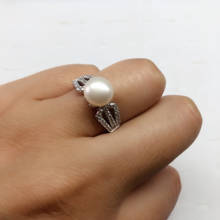 Novidade montagens de anel descobertas ajuste anel ajustável peças de joias acessórios de festa para pedras de miçangas de pérola 2024 - compre barato