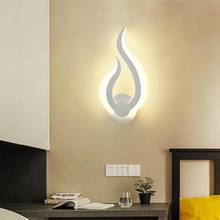 Simples acrílico conduziu a lâmpada de parede principal quarto cabeceira lâmpada do bebê corredor escada led arandela interior moderno luz parede