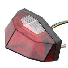 Motorcycle LED Turn Signal Brake Running Smoke Tail Light Turn Signal Red 2024 - buy cheap