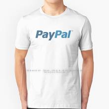 Paypal, футболка из 100% чистого хлопка, логотип, Paypal, приложение, Paypal, Ebay, Gumtree 2024 - купить недорого