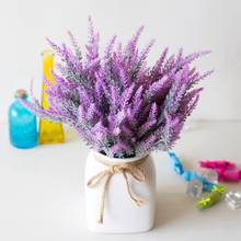 1 Bundle Romantic Provence Lavender Artificial Flowers For Wedding Decoration Home Garden Decor Fake Floral Festival Bouquets 2024 - buy cheap