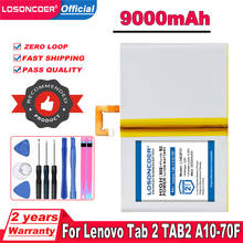 Аккумулятор LOSONCOER 9000 мАч L14D2P31 для Lenovo Tab 2, таблица 2 2024 - купить недорого