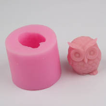 Moldes de jabón de búho 3D, herramienta de decoración de pasteles, molde de silicona DIY hecho a mano 2024 - compra barato