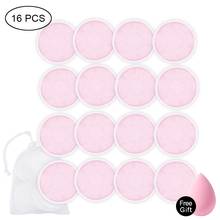 Makeup Reusable Remover Pads 4/8/10/16Packs Washable Bamboo Cotton Pads Microfiber Wipes Three Layers Skin Care with Laundry Bag 2024 - buy cheap