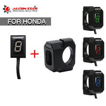 Alconstar 1-6 ECU Motorcycle Digital Display 3 Color Led Motocross Off-road Moto Light Neutral Gear Indicator Monitor For Honda 2024 - buy cheap