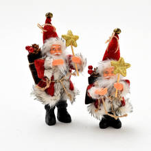 2020 Рождественское украшение Санта Клаус кукла игрушка Рождественская елка украшения изысканное украшение для дома Рождественский подарок на Новый год 2024 - купить недорого