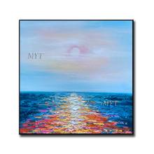 Beautiful The Sun Set Over The Sea High Quality 100%  Handpainted Oil Paintings Wall Art Home Decor Picture  Modern On Canvas 2024 - buy cheap