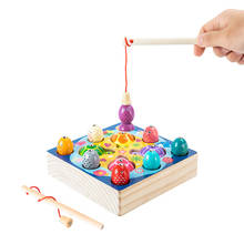 2020 New Children Wooden Toys Magnetic Games Fishing Toys Game Kids 3d Fish Baby Kids Educational Toys Outdoor Funny Boys Gifts 2024 - buy cheap